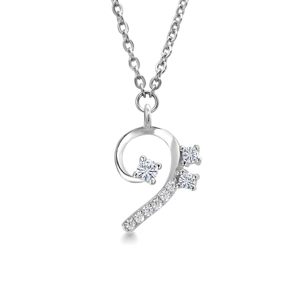 Bass Clef_Pendant in 925 Sterling Silver