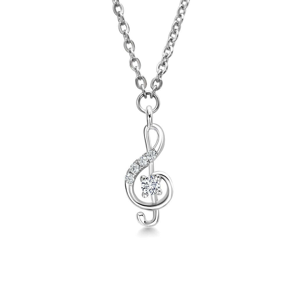 Treble Clef_Pendant in 925 Sterling Silver