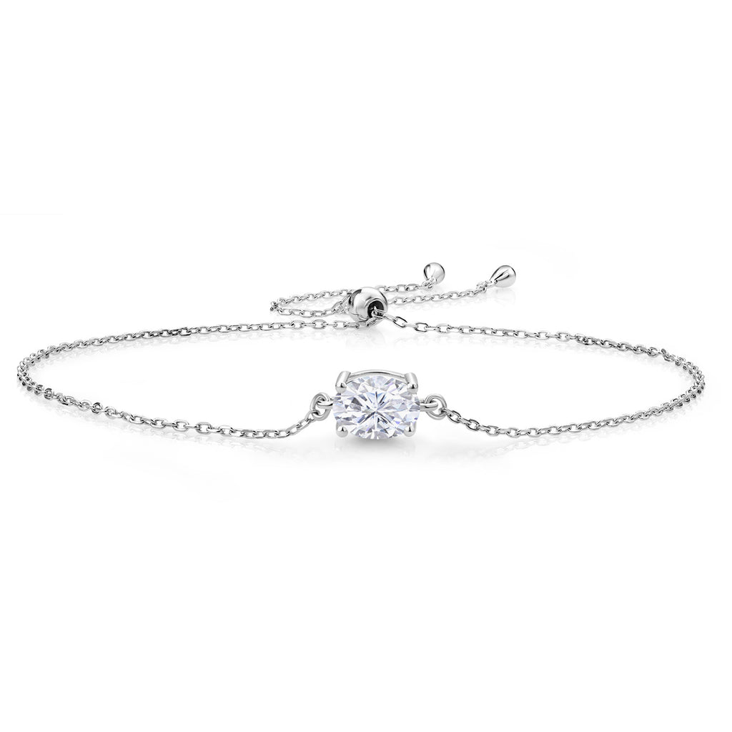 Moissanite - April_Bracelet in 925 Sterling Silver