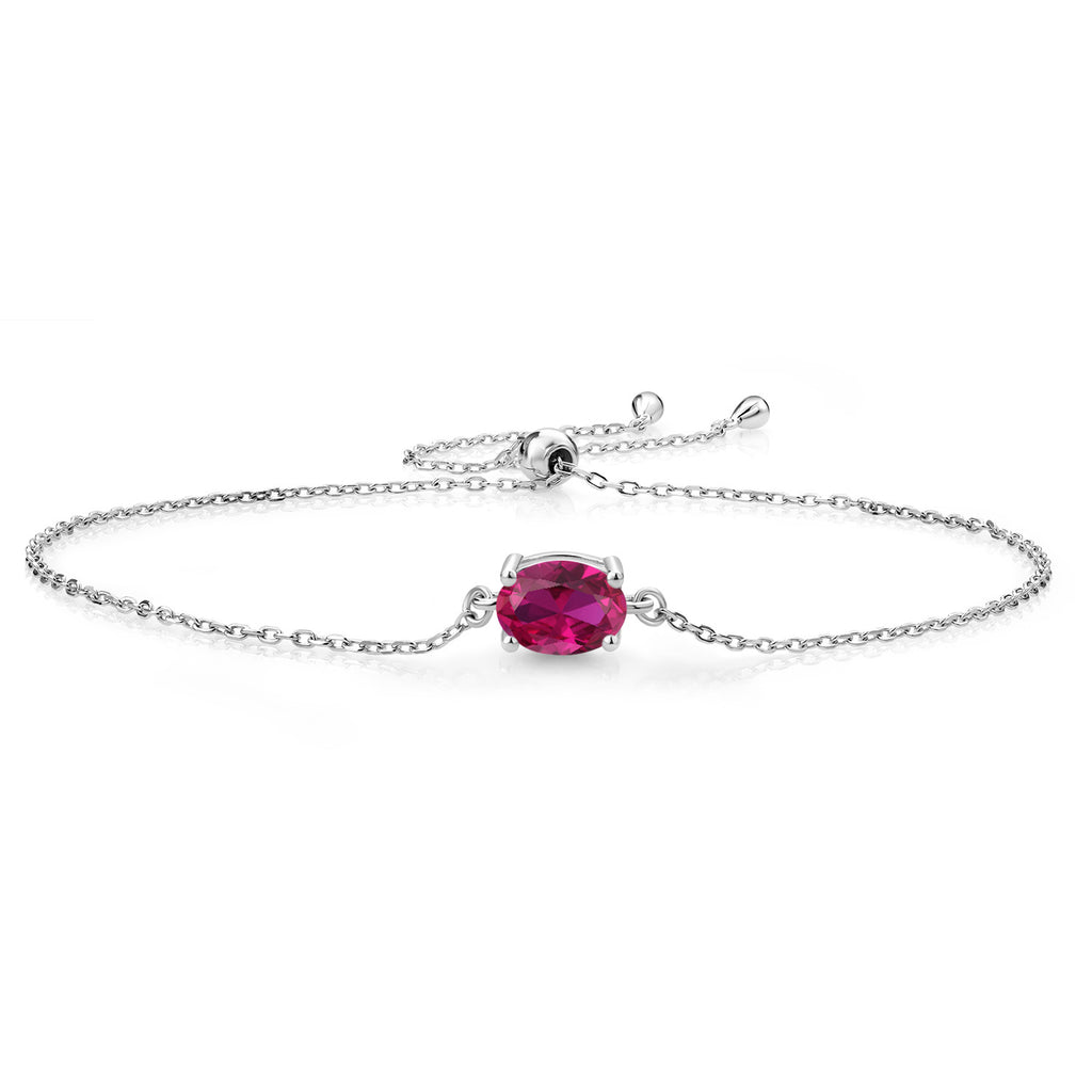 Created Ruby - July_Bracelet in 925 Sterling Silver