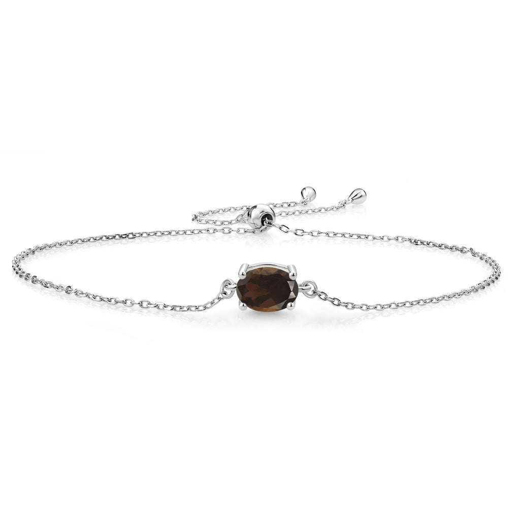 Smoky Quartz_Bracelet in 925 Sterling Silver