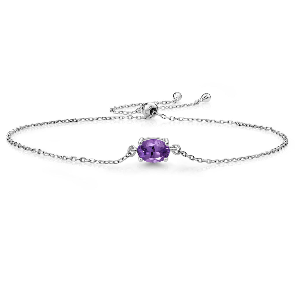 Amethyst - February_925 Sterling Silver_Bracelet in 925 Sterling Silver