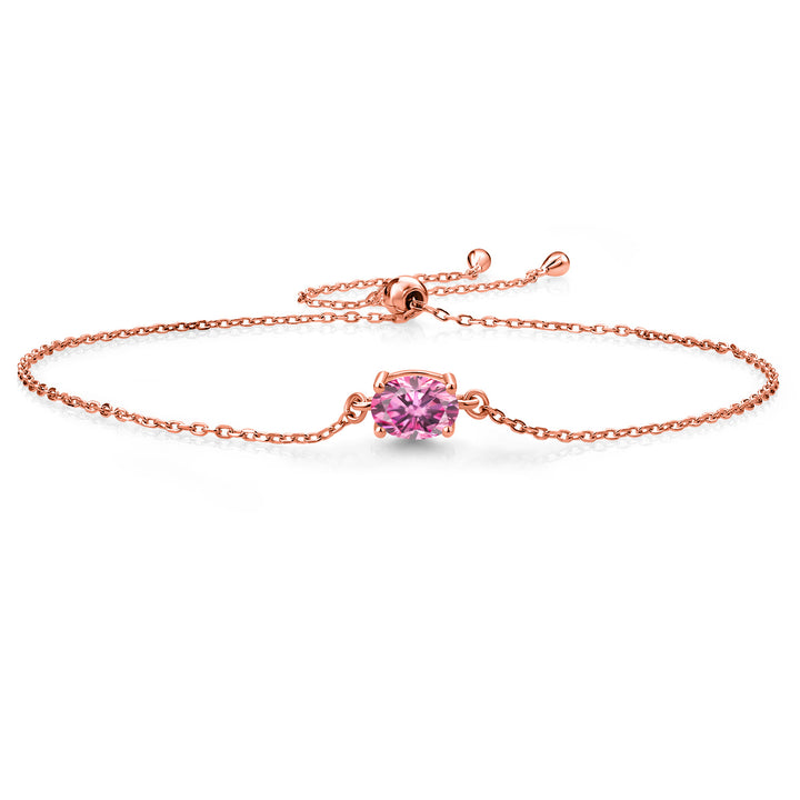 Pink Moissanite - April_925 Rose Gold Plated Silver