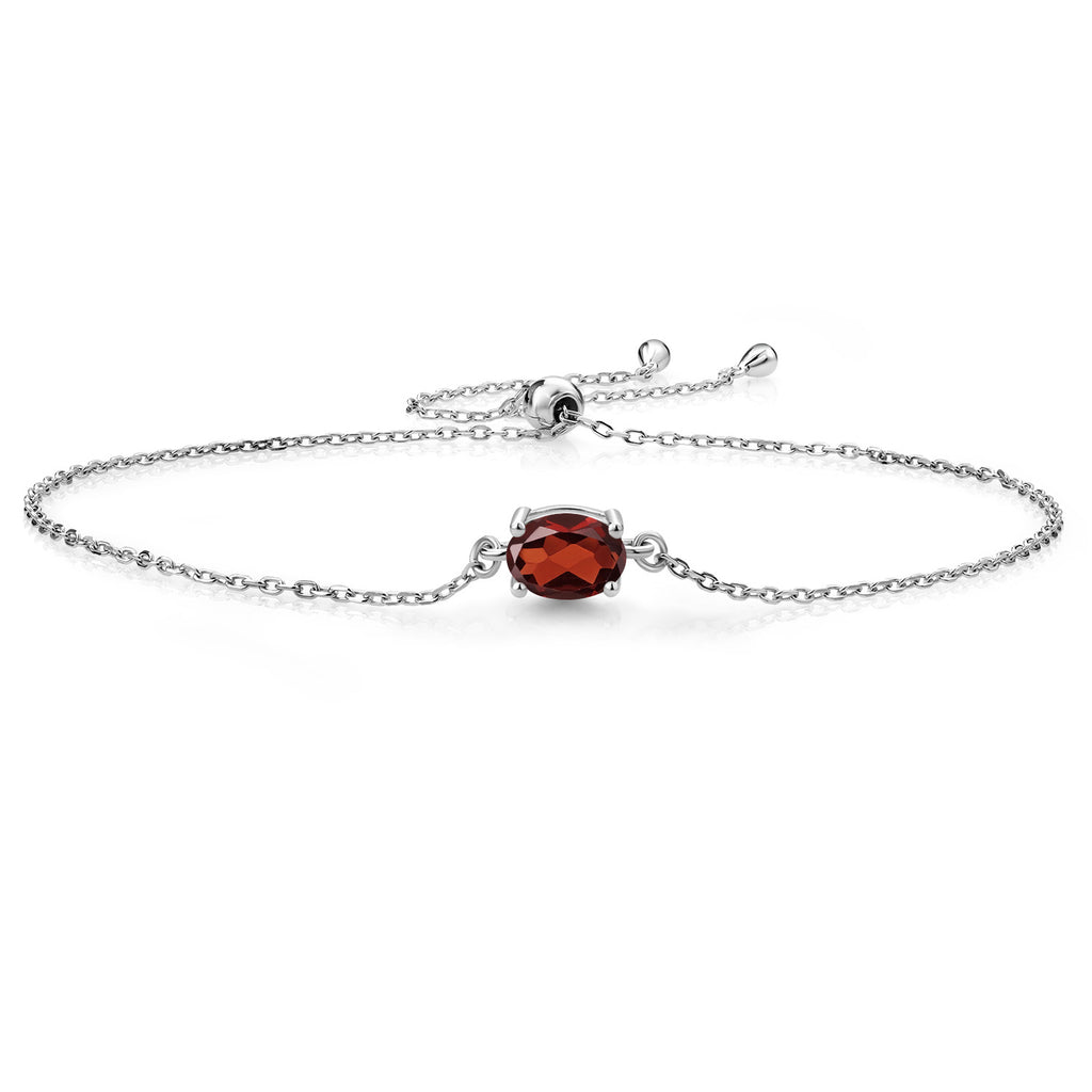 Garnet - January_925 Sterling Silver_Bracelet in 925 Sterling Silver