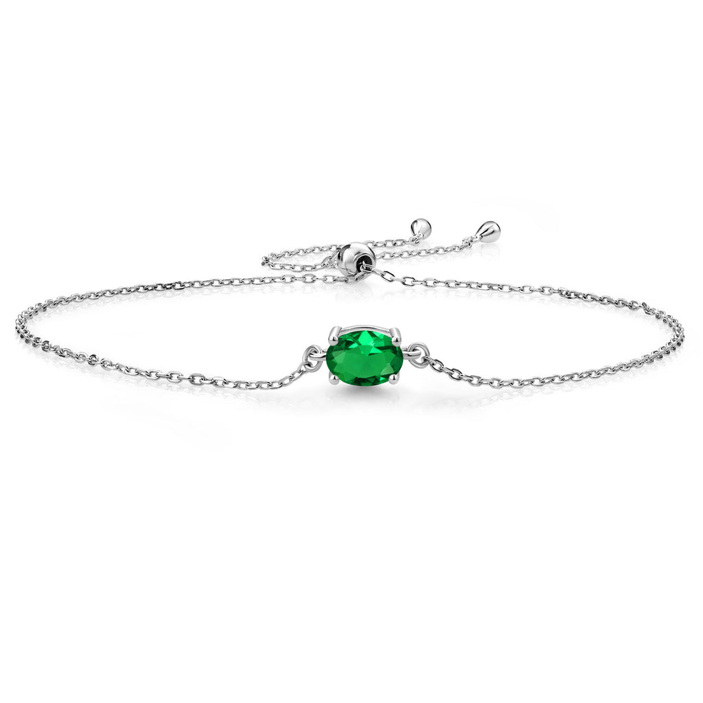 Nano Emerald - May_925 Sterling Silver_Bracelet in 925 Sterling Silver