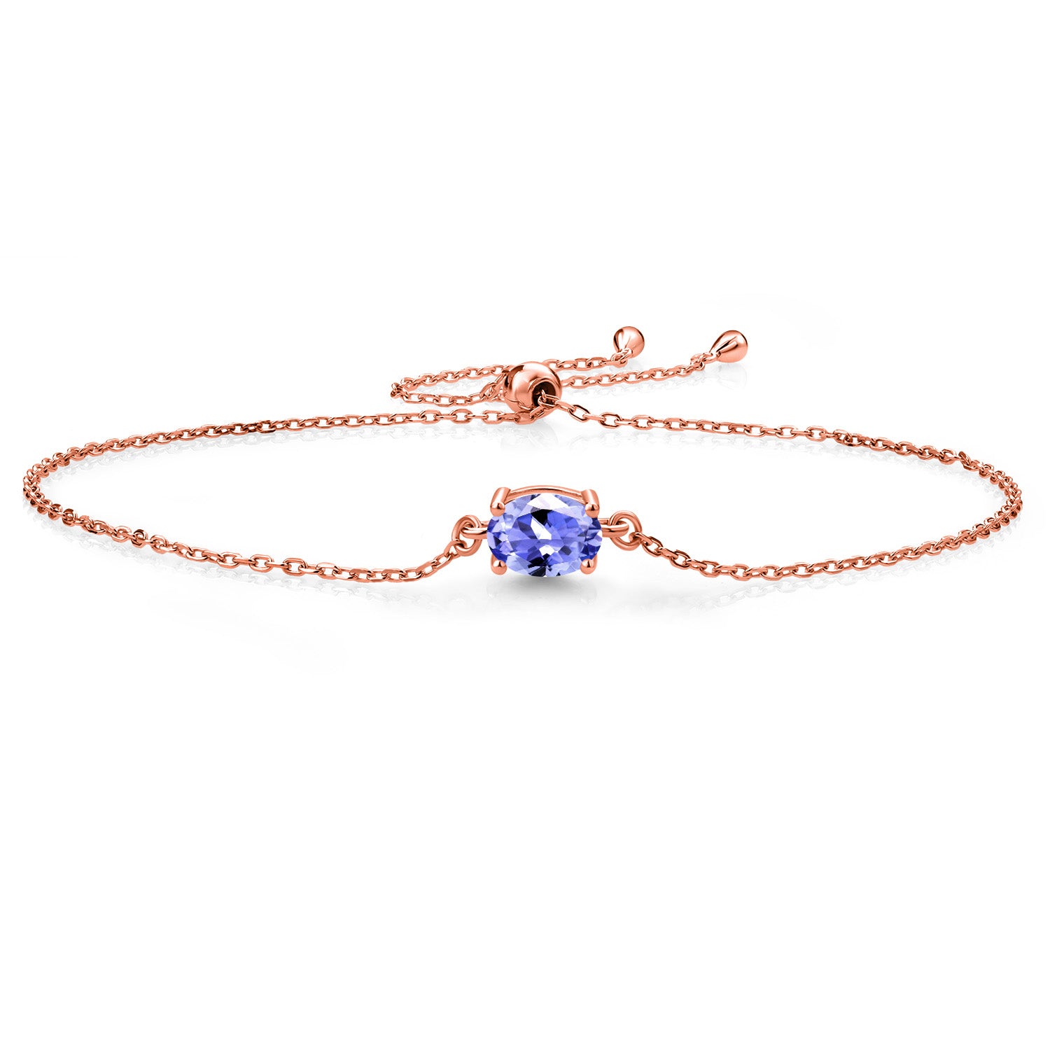 Tanzanite - December_925 Rose Gold Plated Silver