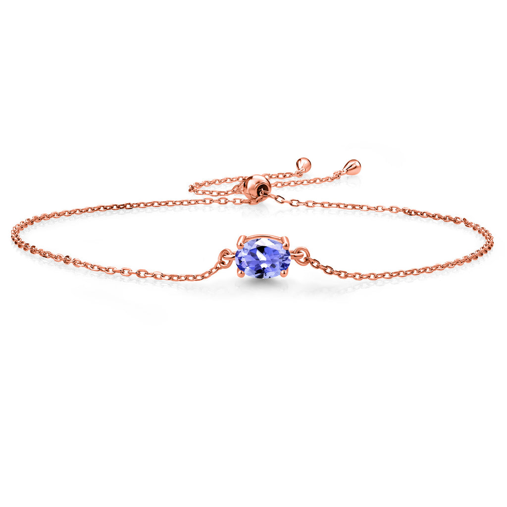 Tanzanite - December_925 Rose Gold Plated Silver_Bracelet in 925 Rose Gold Plated Silver