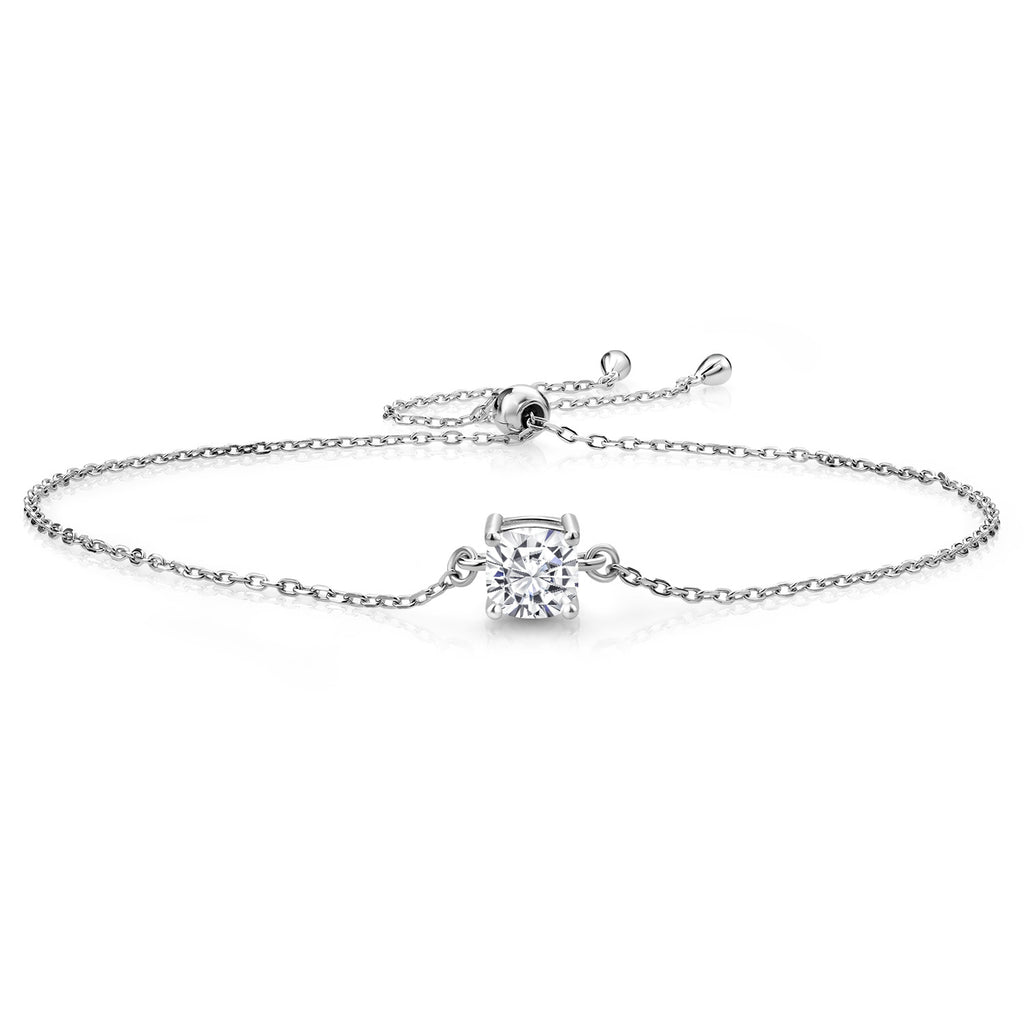 Moissanite - April_Bracelet in 925 Sterling Silver