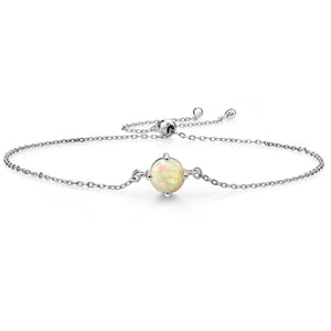 Ethiopian Opal - October_Bracelet in 925 Sterling Silver