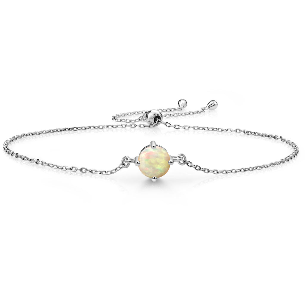 Ethiopian Opal - October_Bracelet in 925 Sterling Silver