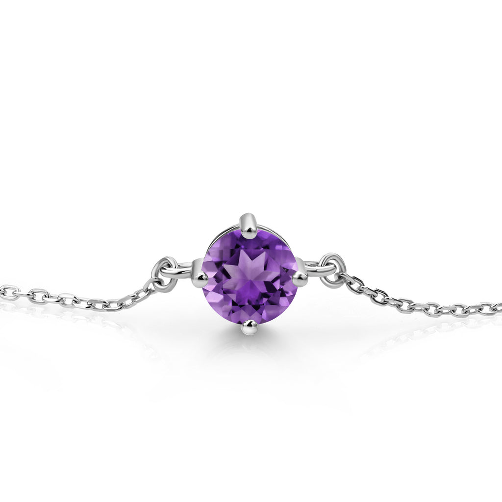 Amethyst - February_Bracelet in 925 Sterling Silver