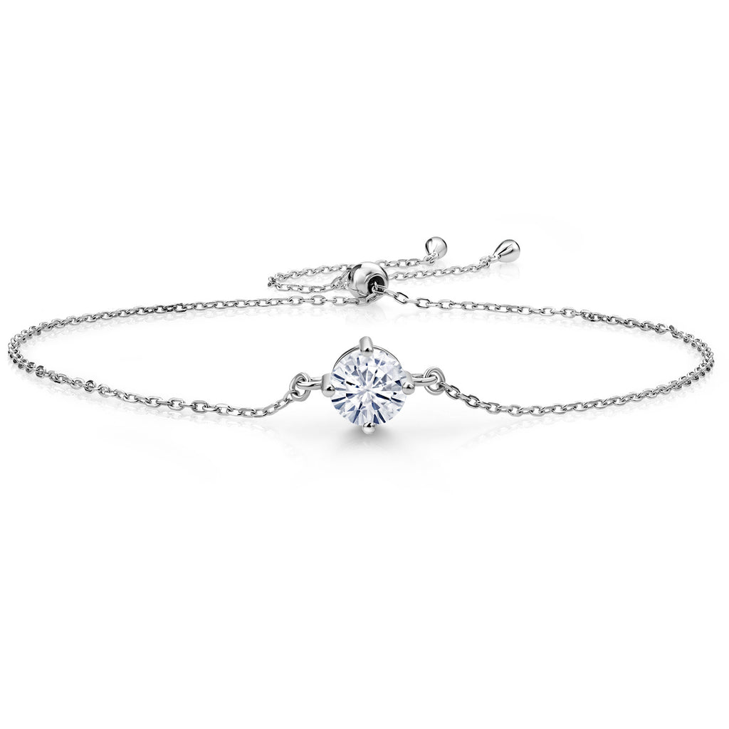 Chales & Colvard Moissanite - April_Bracelet in 925 Sterling Silver