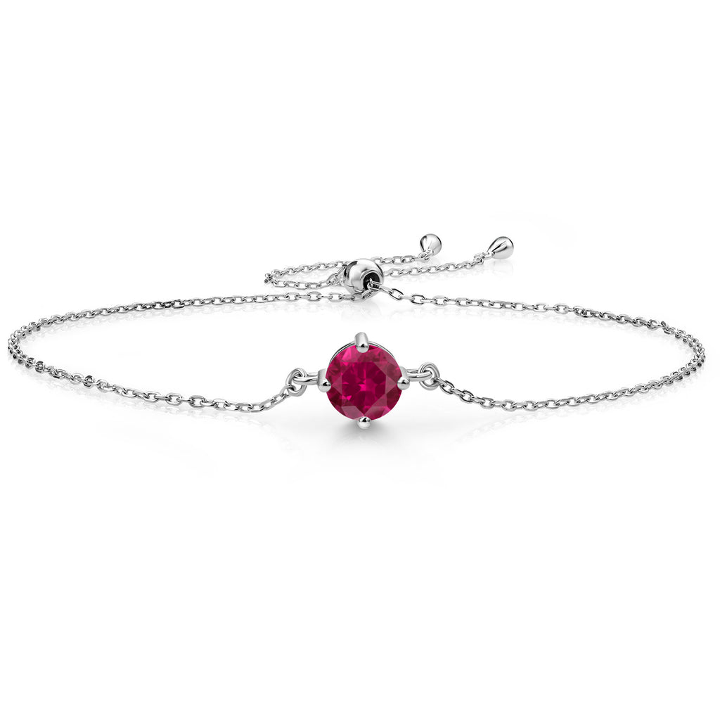 Created Ruby - July_Bracelet in 925 Sterling Silver