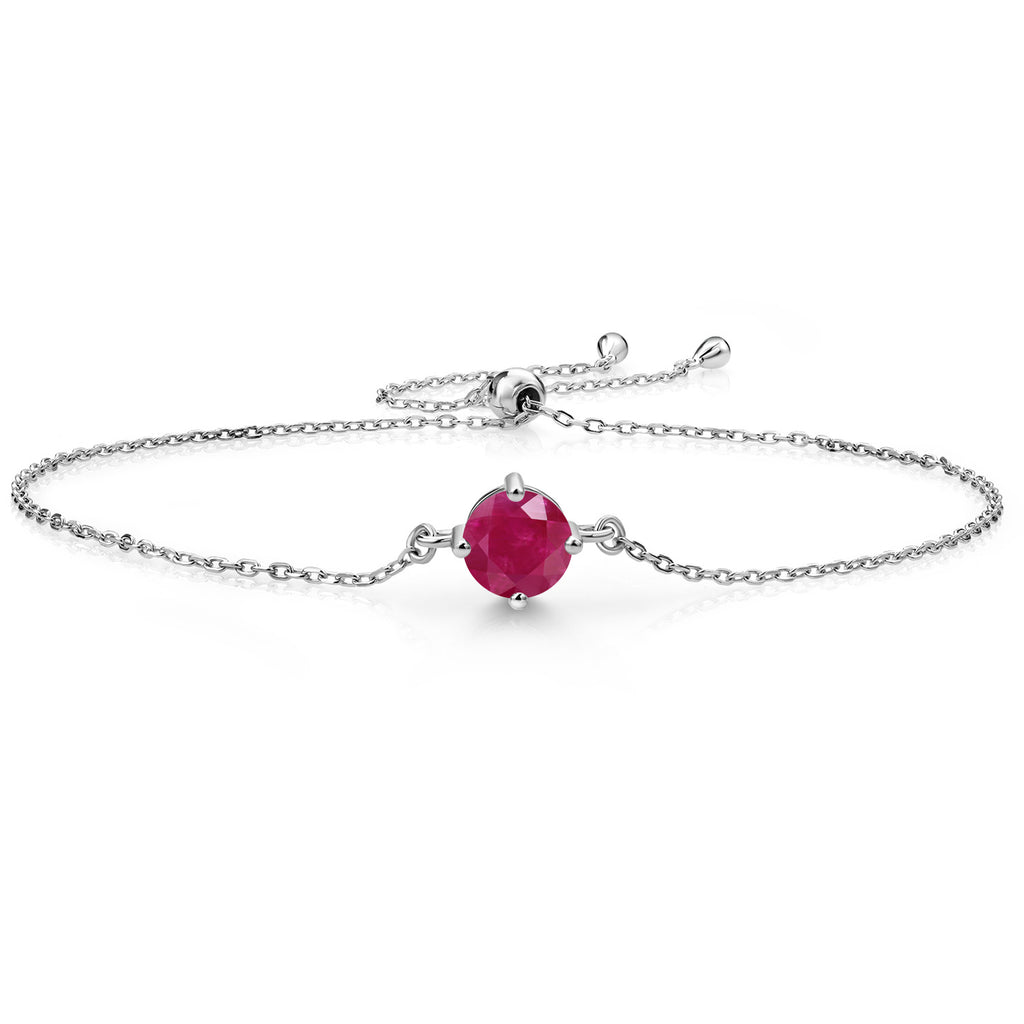 Ruby - July_Bracelet in 925 Sterling Silver