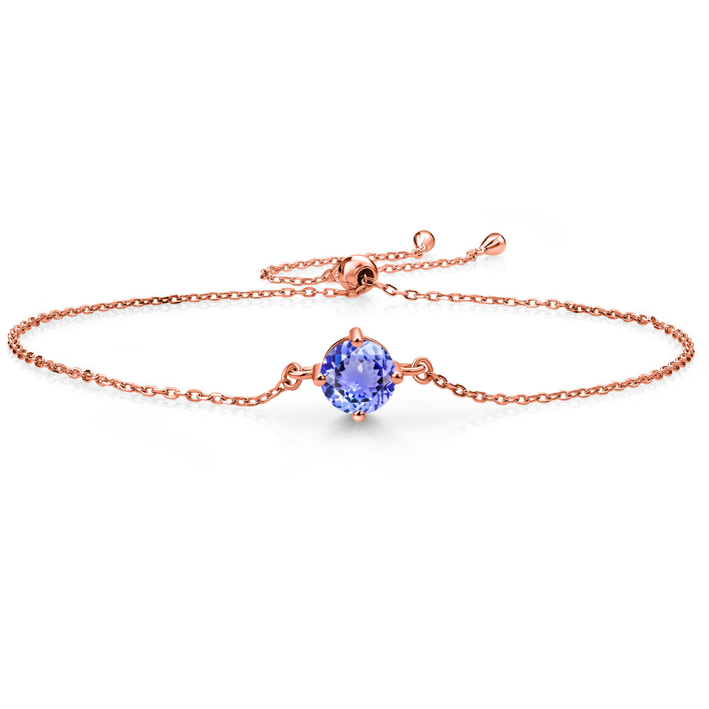 Tanzanite - December_Bracelet in 925 Rose Gold Plated Silver