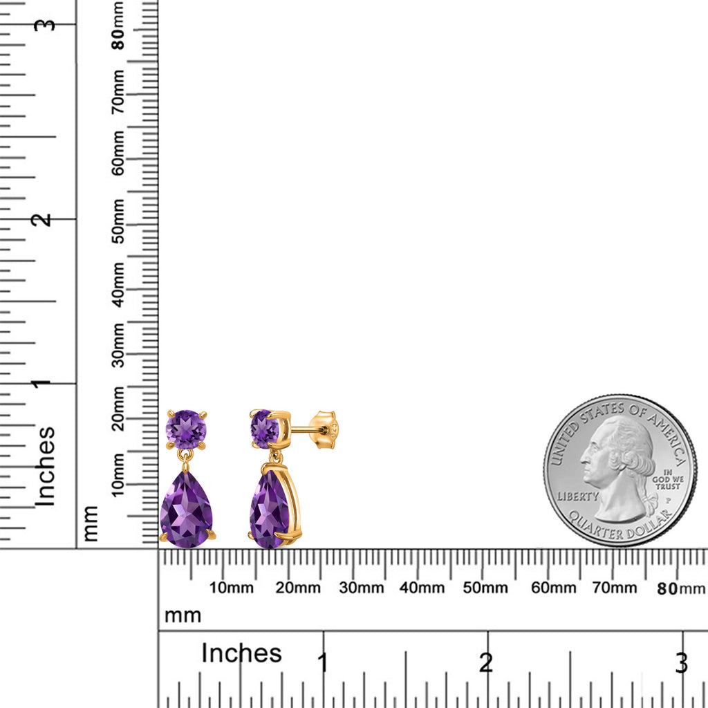 Earrings in 925 Yellow Gold Plated Silver