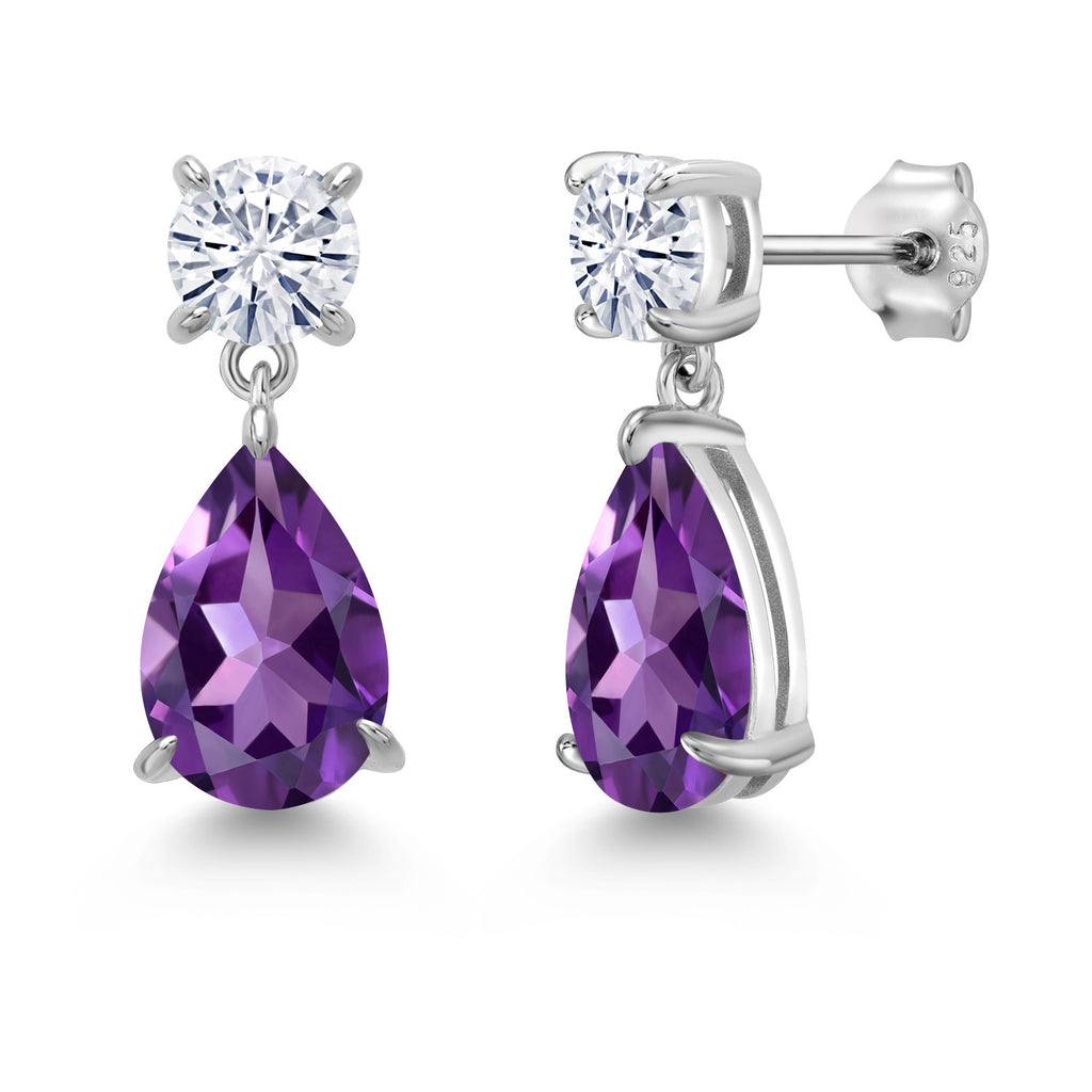 Amethyst - February_Earrings in 925 Sterling Silver