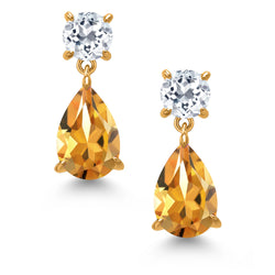 Earrings in 925 Yellow Gold Plated Silver