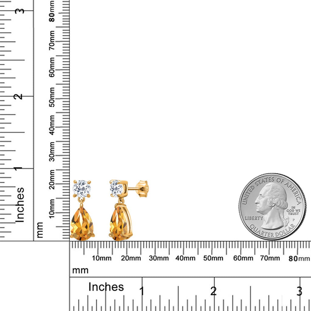Earrings in 925 Yellow Gold Plated Silver