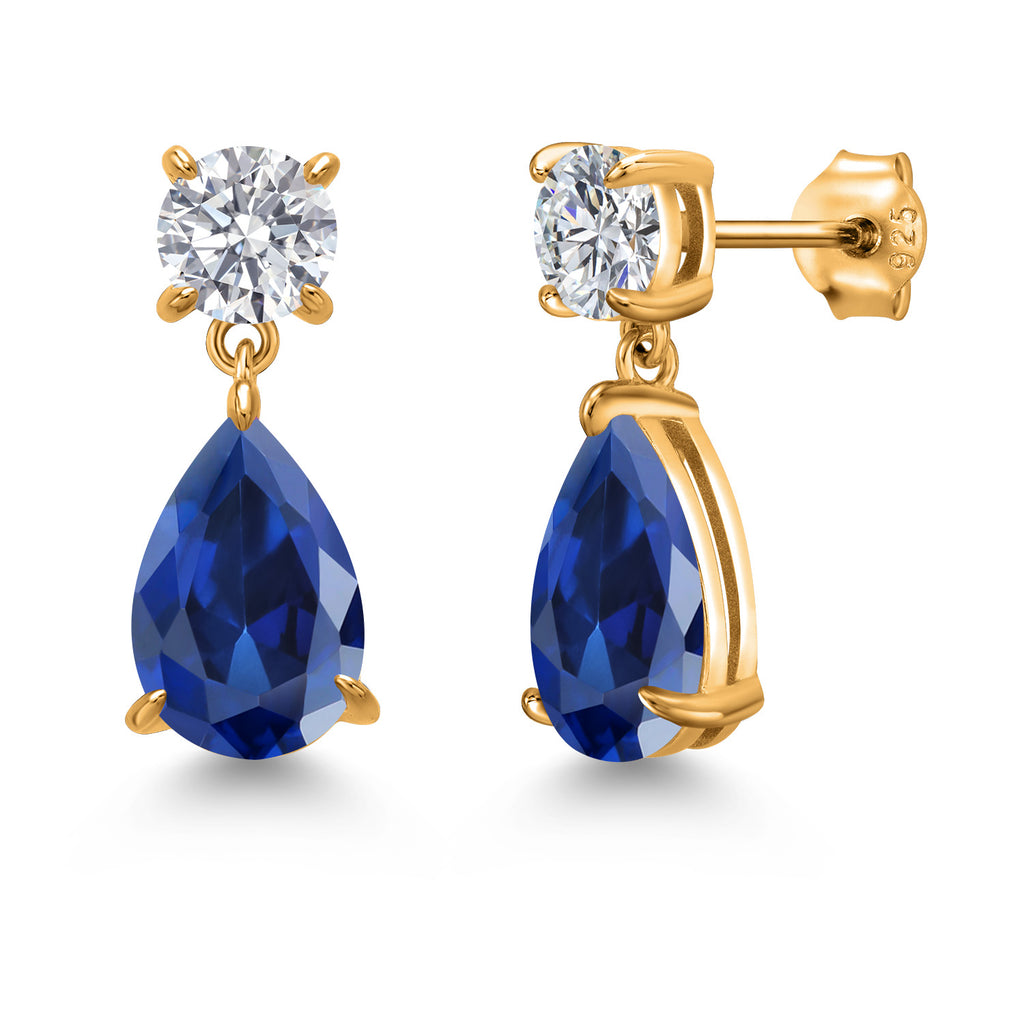 Earrings in 925 Yellow Gold Plated Silver