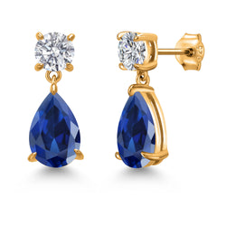 Earrings in 925 Yellow Gold Plated Silver