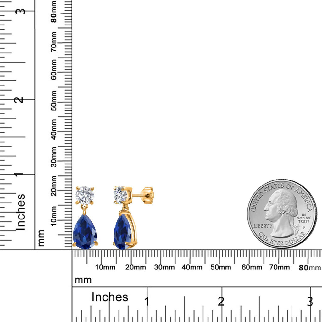 Earrings in 925 Yellow Gold Plated Silver