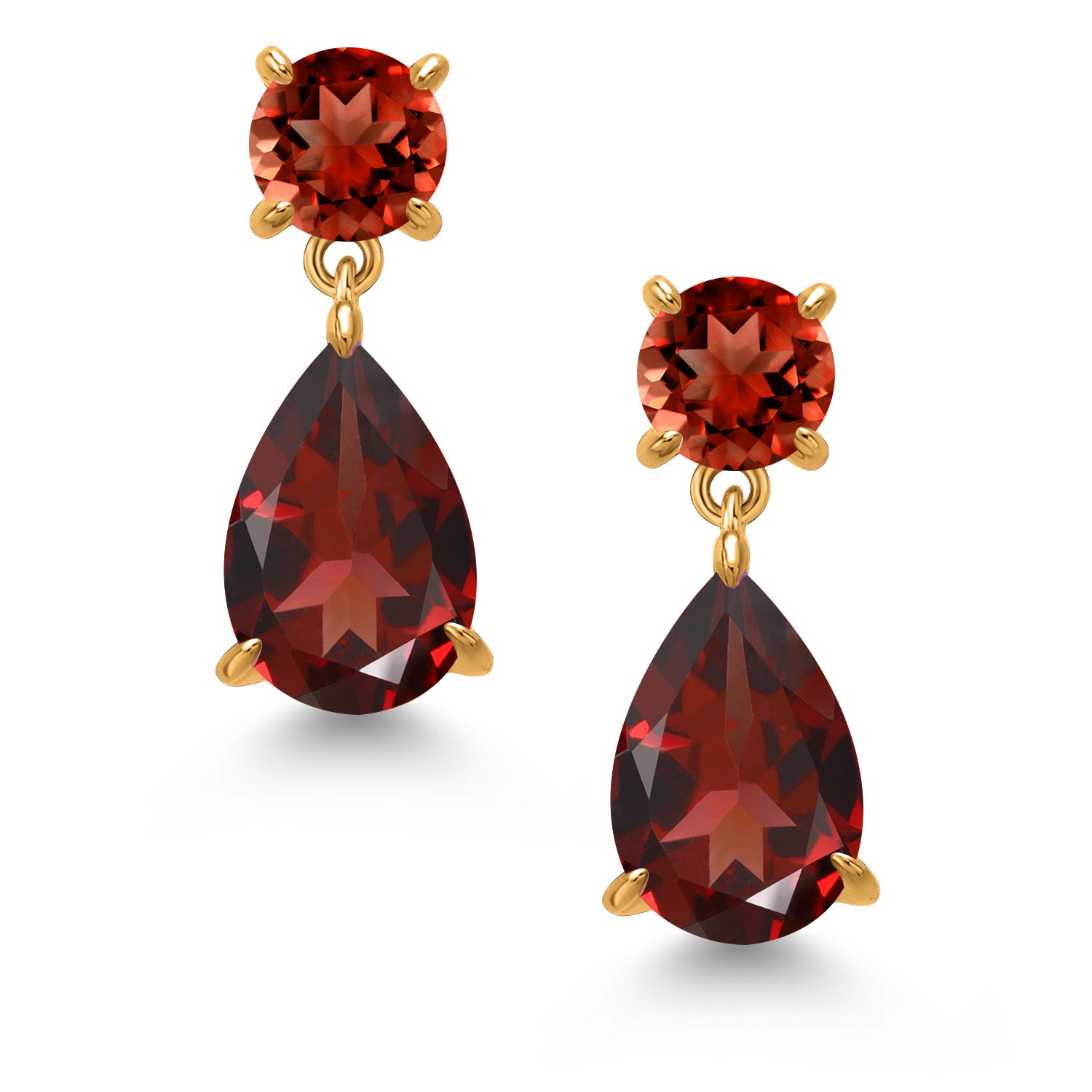 Earrings in 925 Yellow Gold Plated Silver