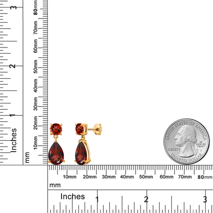 Earrings in 925 Yellow Gold Plated Silver