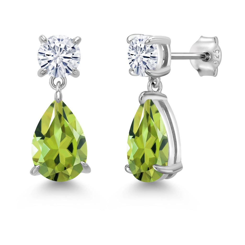 Peridot - August_Earrings in 925 Sterling Silver