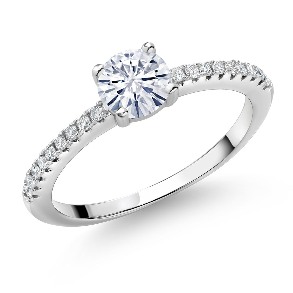 Moissanite - April_8_Ring in 925 Sterling Silver