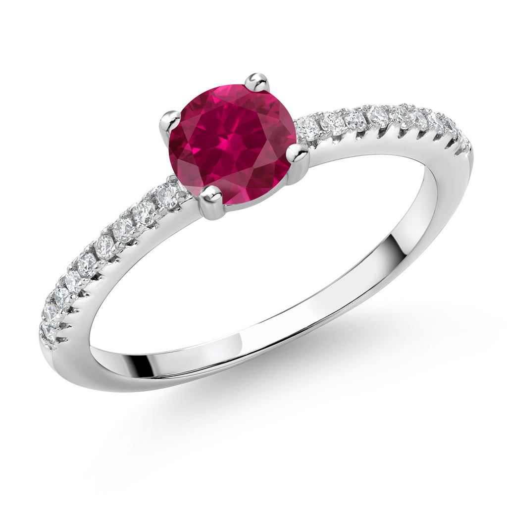 Created Ruby - July_7_Ring in 925 Sterling Silver