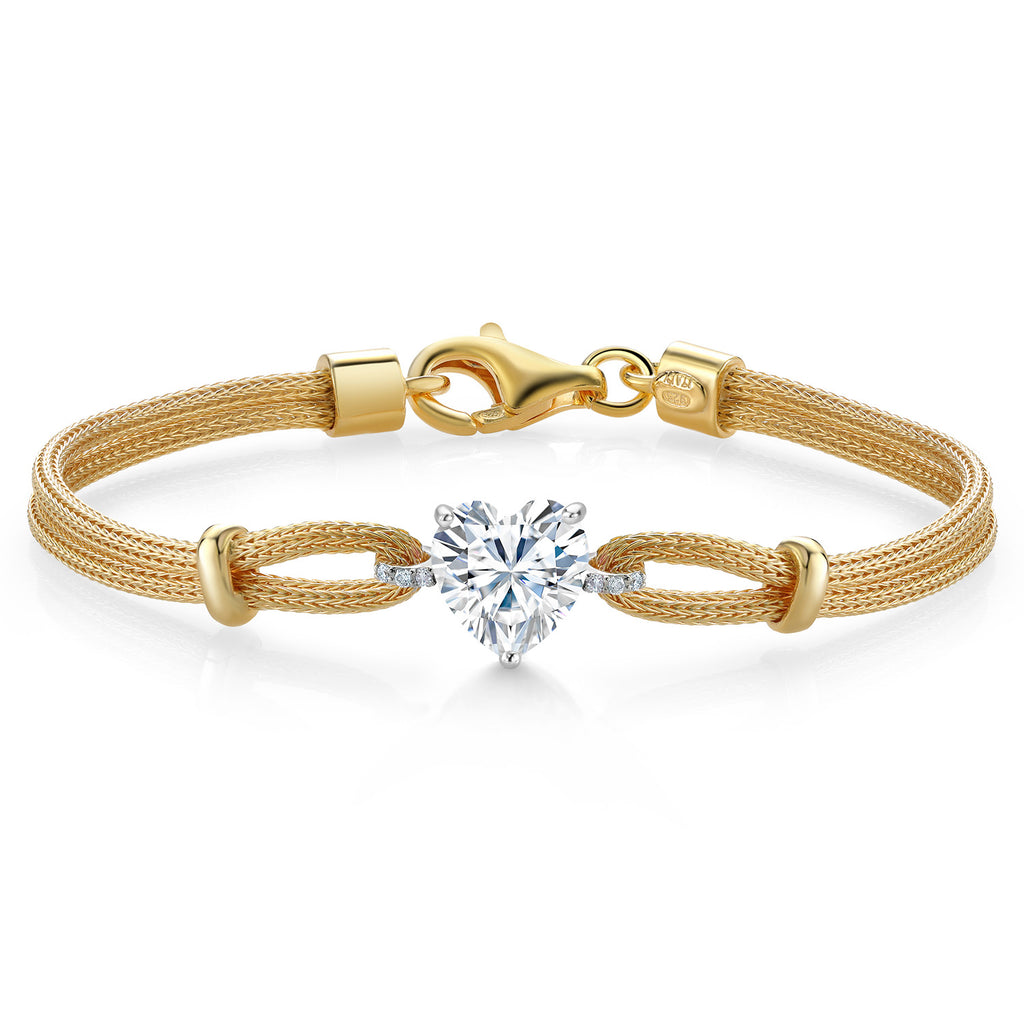 7 Inches_Bracelet in Gold Plated Sterling Silver