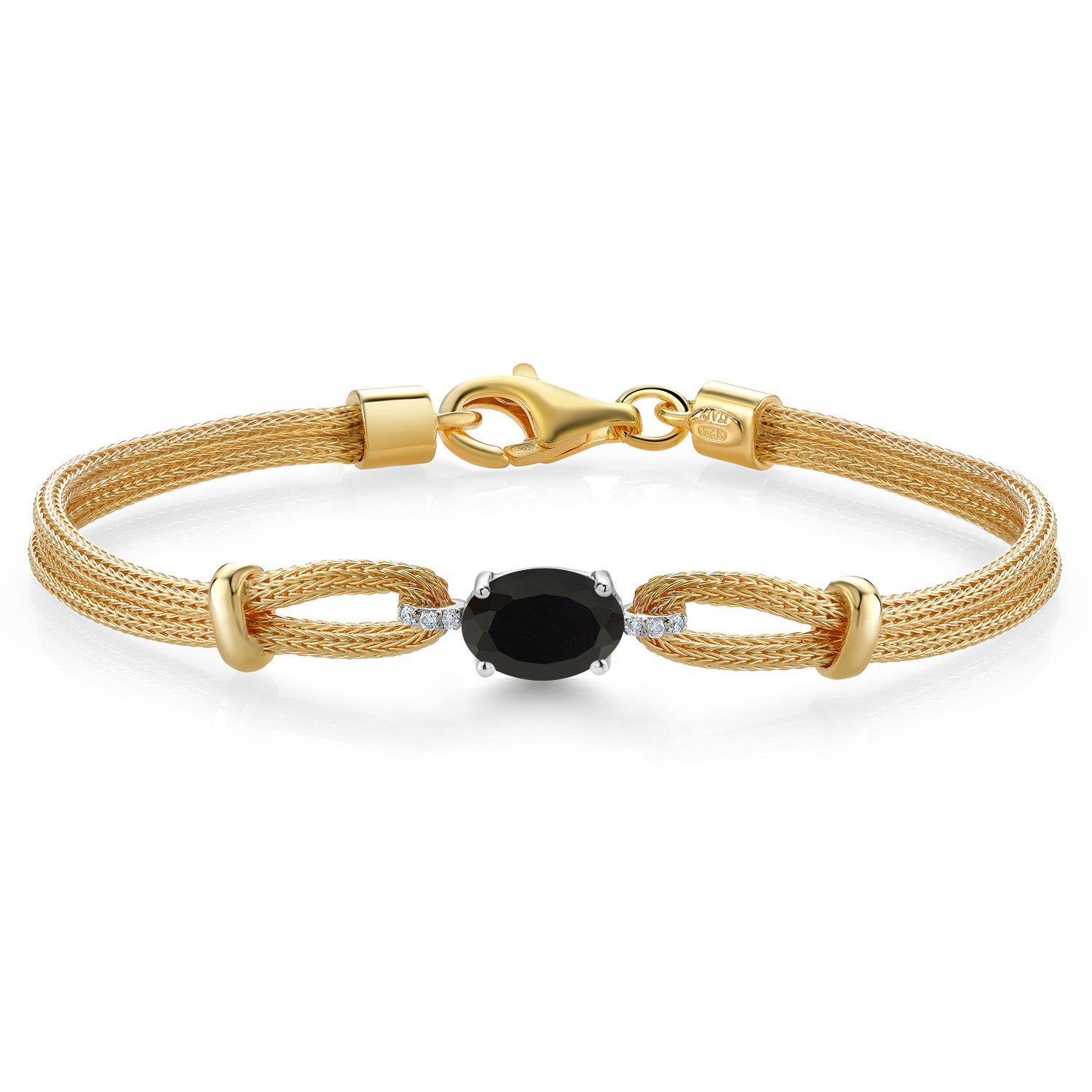 Onyx - December_Bracelet in 925 Sterling Silver