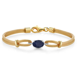 Sapphire - September_Bracelet in 925 Sterling Silver