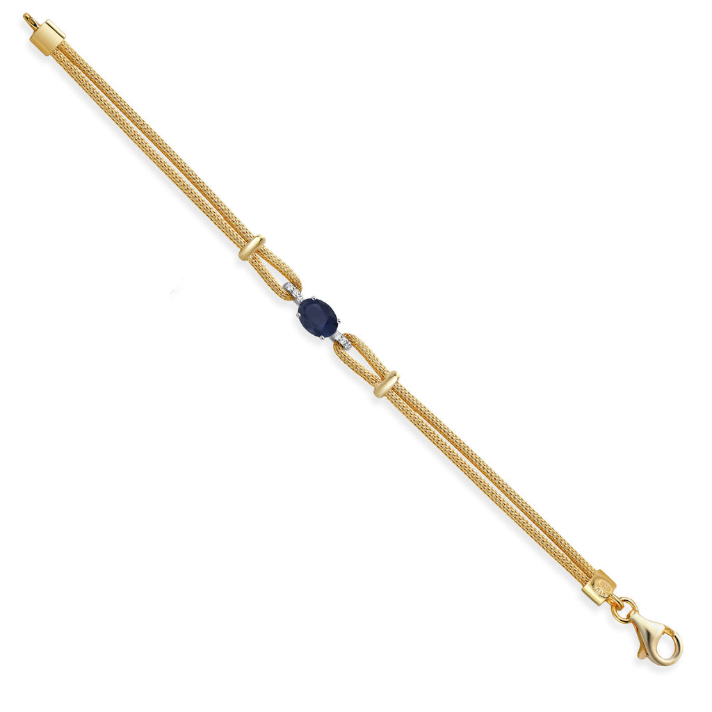 Sapphire - September_Bracelet in 925 Sterling Silver