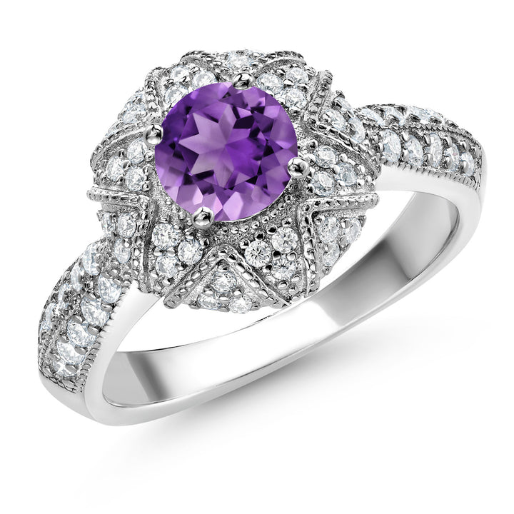 Amethyst - February_5_Ring in 925 Sterling Silver