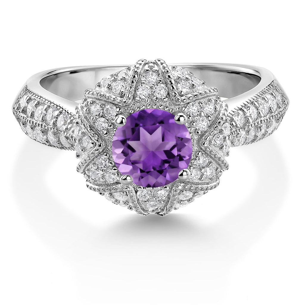 Amethyst - February_Ring in 925 Sterling Silver