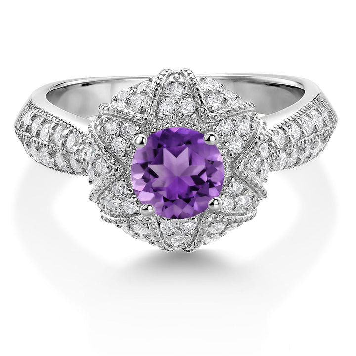Amethyst - February_Ring in 925 Sterling Silver