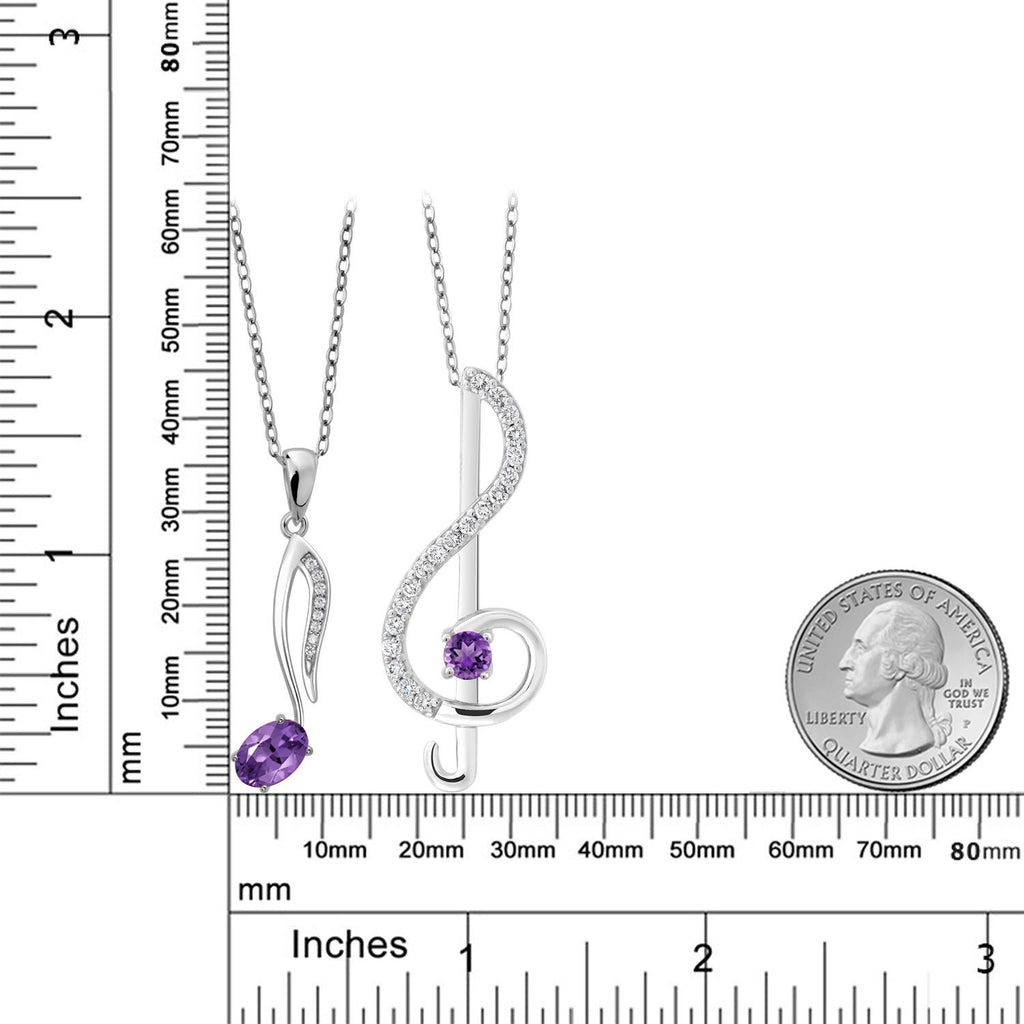 Amethyst - February_Pendant in 925 Sterling Silver