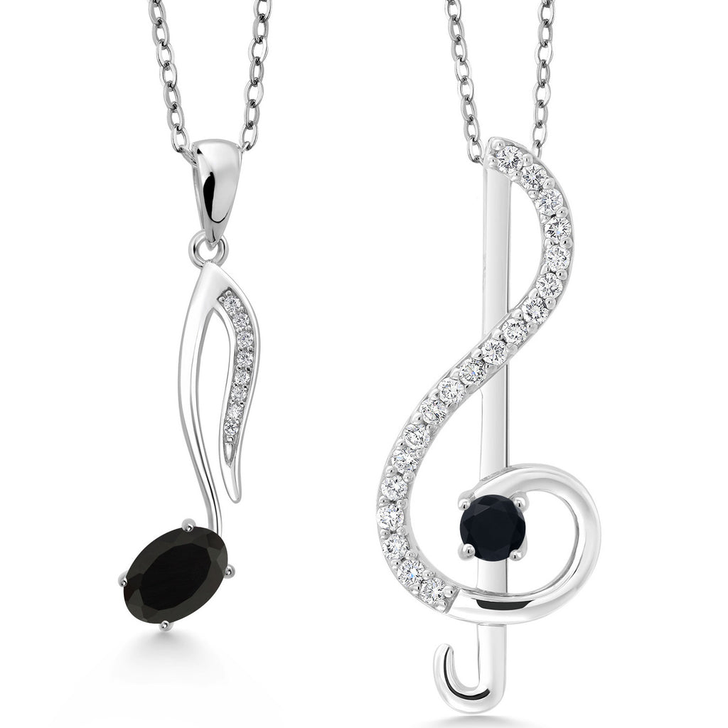 Onyx - December_Pendant in 925 Sterling Silver