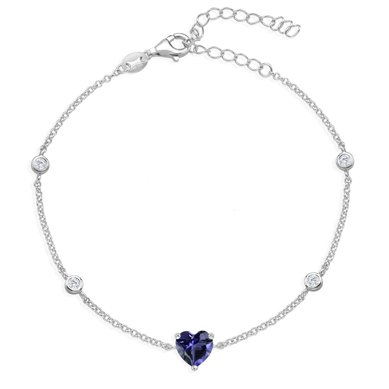 Blue Iolite_Sterling Silver_Bracelet in Sterling Silver