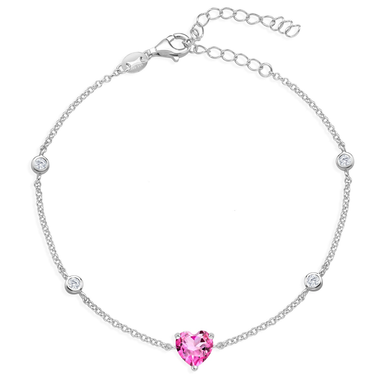 Pink Mystic Topaz_Sterling Silver_Bracelet in Sterling Silver