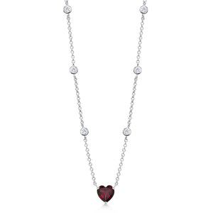 Rhodolite Garnet_Necklace in 925 Sterling Silver