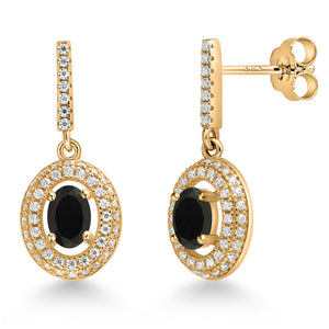 Earrings in 925 Yellow Gold Plated Silver