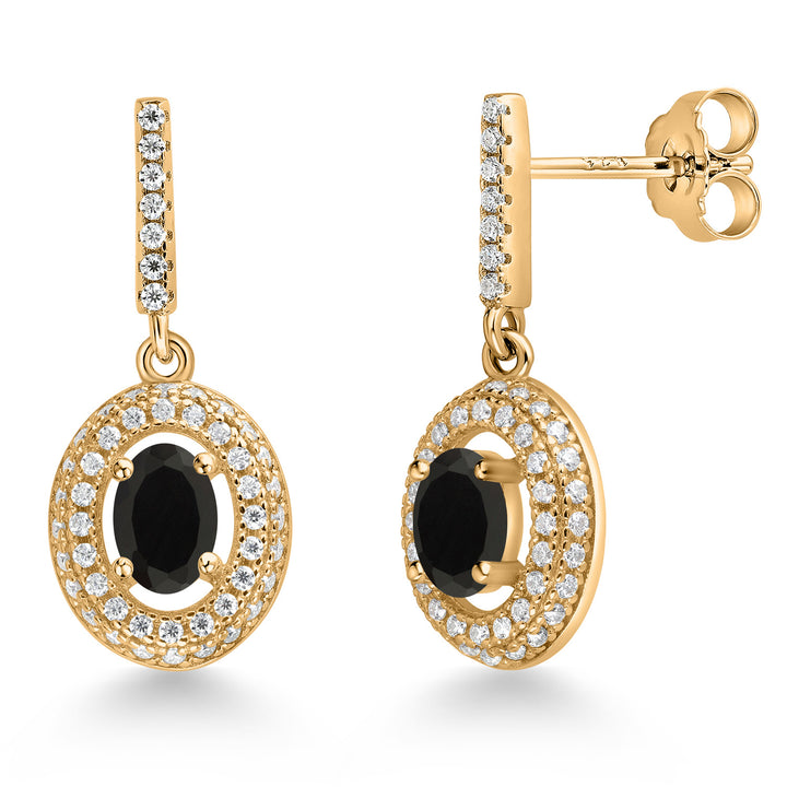 Earrings in 925 Yellow Gold Plated Silver