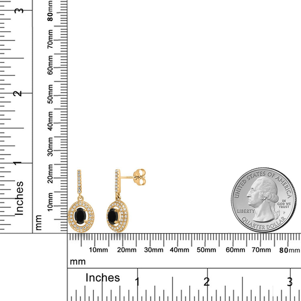 Earrings in 925 Yellow Gold Plated Silver