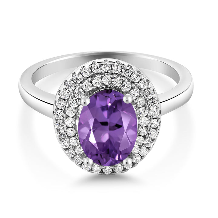 Amethyst - February_5_Ring in 925 Sterling Silver