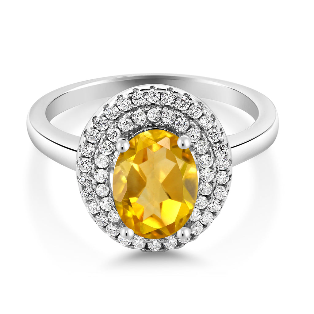 Citrine - November_5_Ring in 925 Sterling Silver