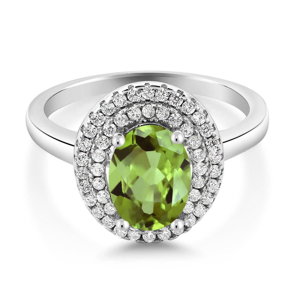 Peridot - August_5_Ring in 925 Sterling Silver