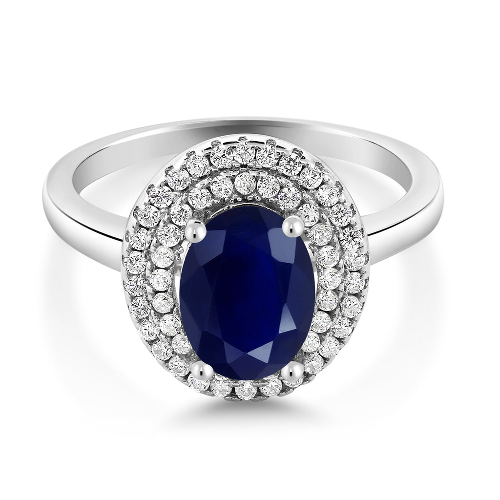 Sapphire - September_5_Ring in 925 Sterling Silver